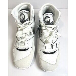 Men New Balance NB 650 R High Top Athletic Sneakers White/Black BB650RWH Mens 14